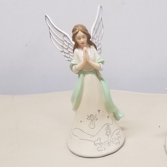 Silver Blessings Nativity Christmas Tree Collection Angel & King Caspar Figurine - Picture 3 of 15
